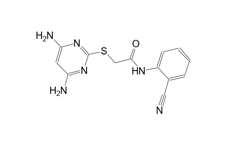 N-(2-cyanophenyl)-2-[(4,6-diamino-2-pyrimidinyl)sulfanyl]acetamide