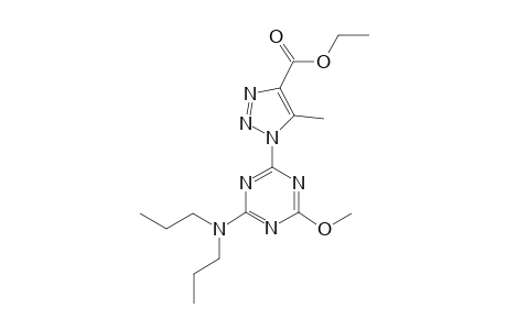1H-1,2,3-Triazole-4-carboxylic acid, 1-[4-(dipropylamino)-6-methoxy-1,3,5-triazin-2-yl]-5-methyl-, ethyl ester