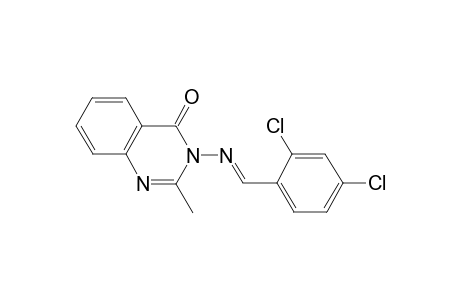 3-([(E)-(2,4-Dichlorophenyl)methylidene]amino)-2-methyl-4(3H)-quinazolinone