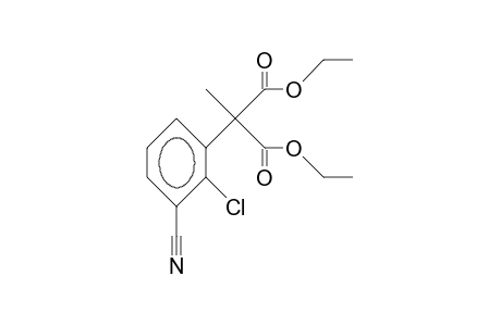 2-Chloro-3-cyano-phenyl-(methyl)-malonic acid, diethyl ester