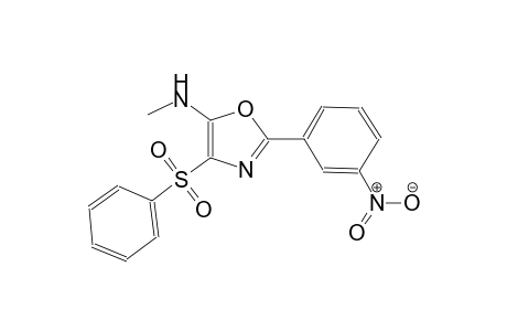 5-oxazolamine, N-methyl-2-(3-nitrophenyl)-4-(phenylsulfonyl)-
