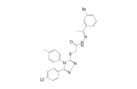 acetic acid, [[5-(4-chlorophenyl)-4-(4-methylphenyl)-4H-1,2,4-triazol-3-yl]thio]-, 2-[(E)-1-(3-bromophenyl)ethylidene]hydrazide
