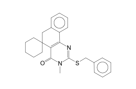 2-(benzylthio)-3-methyl-3H-spiro[benzo[h]quinazoline-5,1'-cyclohexan]-4(6H)-one