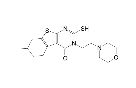 7-methyl-3-[2-(4-morpholinyl)ethyl]-2-sulfanyl-5,6,7,8-tetrahydro[1]benzothieno[2,3-d]pyrimidin-4(3H)-one