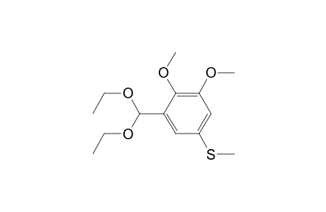 Benzene, 1-(diethoxymethyl)-2,3-dimethoxy-5-(methylthio)-