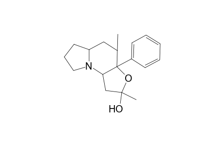 Furo[3,2-e]indolizin-2-ol, decahydro-2,4-dimethyl-3a-phenyl-, (2.alpha.,3a.beta.,4.alpha.,5a.beta.,9a.beta.)-(.+-.)-