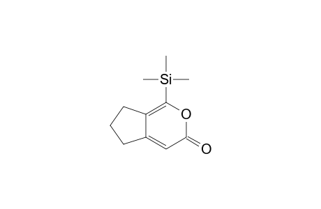 Cyclopenta[c]pyran-3(5H)-one, 6,7-dihydro-1-(trimethylsilyl)-