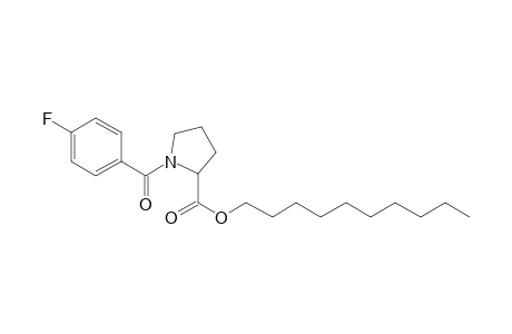 L-Proline, N-(4-fluorobenzoyl)-, decyl ester