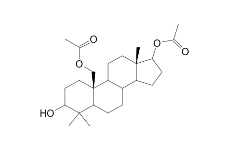 17-(Acetyloxy)-3-hydroxy-4,4-dimethylandrostan-19-yl acetate