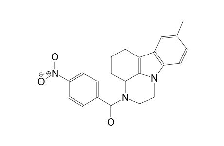 8-methyl-3-(4-nitrobenzoyl)-2,3,3a,4,5,6-hexahydro-1H-pyrazino[3,2,1-jk]carbazole