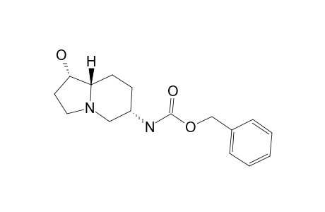 (1S,6S,8AS)-1-HYDROXY-6-(BENZYLOXYCARBONYLAMINO)-OCTAHYDROINDOLIZINE-[O-DEACETYL-N-(BENZYLOXYCARBONYL)-SLAFRAMINE]