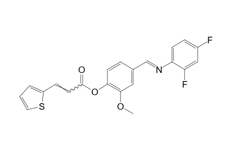 2-thiopheneacrylic acid, 4-[N-(2,4-difluorophenyl)formimidoyl]-2-methoxyphenyl ester
