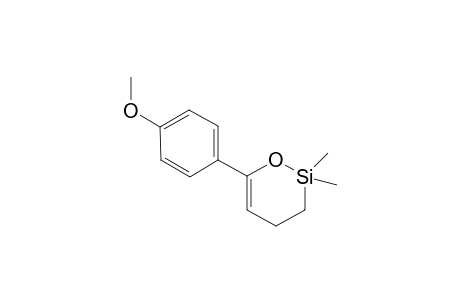 6-(4-Methoxyphenyl)-2,2-dimethyl-3,4-dihydro-2H-1,2-oxasiline
