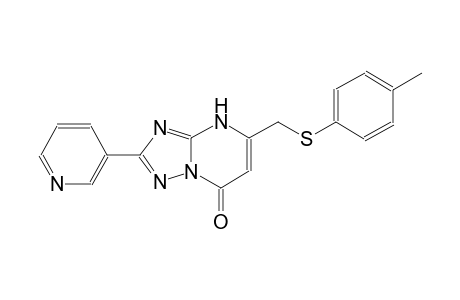 5-{[(4-methylphenyl)sulfanyl]methyl}-2-(3-pyridinyl)[1,2,4]triazolo[1,5-a]pyrimidin-7(4H)-one