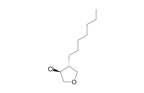 TRANS-3-CHLORO-4-HEPTYLTETRAHYDROFURAN