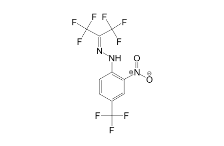 2-Propanone, 1,1,1,3,3,3-hexafluoro-, [2-nitro-4-(trifluoromethyl)phenyl]hydrazone