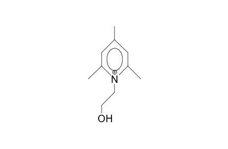 1-(2-Hydroxy-ethyl)-2,4,6-trimethyl-pyridinium cation