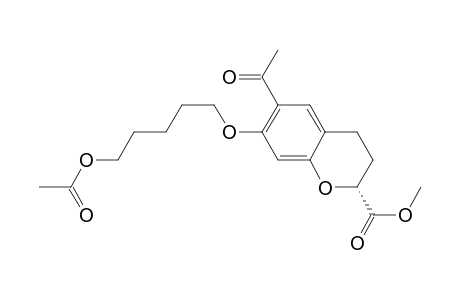 Methyl (R,S)-6-Acetyl-3,4-dihydro-7-[(5-acetoxypentyl)oxy]-2H-1-benzopyran-2-carboxylate