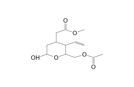 2H-PYRAN-4-ACETIC ACID, 2-[(ACETYLOXY)METHYL]-3-ETHENYLTETRAHYDRO-6-HYDROXY- METHYL ESTER