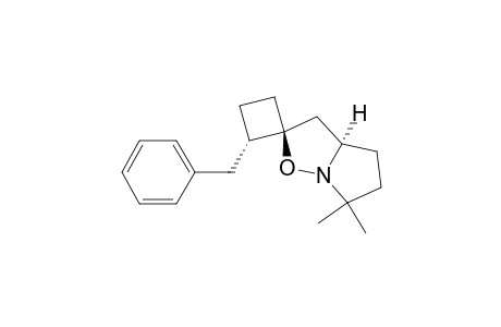 (1S*,2S*,3aR*)-2-Benzyltetrahydro-6',6'-dimethylspiro[cyclobutane-1,2'(3'H)-pyrrolo[1,2-b]isoxazole]