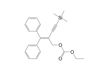 Carbonic acid, 2-(diphenylmethylene)-4-(trimethylsilyl)-3-butynyl ethyl ester