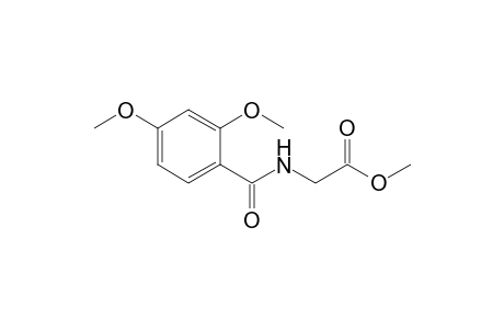 2-[(2,4-dimethoxybenzoyl)amino]acetic acid methyl ester