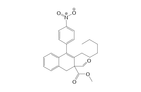 Methyl 2-formyl-3-hexyl-4-(4-nitrophenyl)-1,2-dihydronaphthalene-2-carboxylate