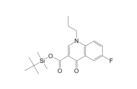 6-Fluoro-4-oxo-1-propyl-1,4-dihydro-3-quinolinecarboxylic acid, tert-butyldimethylsilyl ester