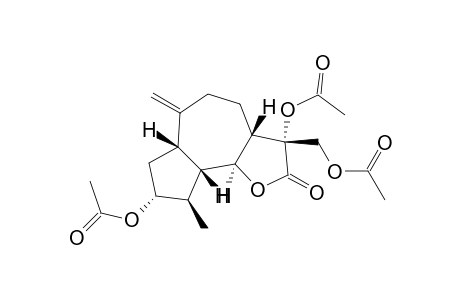 Azuleno[4,5-b]furan-2(3H)-one, 3,8-bis(acetyloxy)-3-[(acetyloxy)methyl]decahydro-9-methyl-6-methylen e-, [3R-(3.alpha.,3a.alpha.,6a.alpha.,8.beta.,9.alpha.,9a.alpha.,9b.beta.)]-