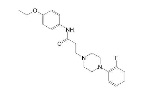1-piperazinepropanamide, N-(4-ethoxyphenyl)-4-(2-fluorophenyl)-