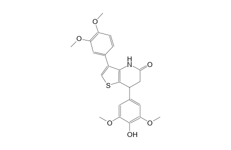 thieno[3,2-b]pyridin-5(4H)-one, 3-(3,4-dimethoxyphenyl)-6,7-dihydro-7-(4-hydroxy-3,5-dimethoxyphenyl)-