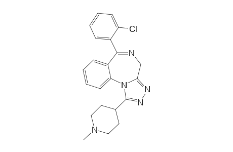 6-(2-chlorophenyl)-1-(1-methylpiperidin-4-yl)-4H-[1,2,4]triazolo[4,5-a][1,4]benzodiazepine
