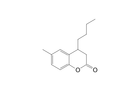 2H-1-Benzopyran-2-one, 4-butyl-3,4-dihydro-6-methyl-