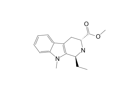 TRANS-[3-(METHOXYCARBONYL)-9-METHYL-1,2,3,4-TETRAHYDRO-9H-PYRIDO-[3,4-B]-INDOL-1-YL]-(1-ETHANE)