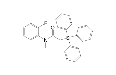 N-(2-Fluorophenyl)-N-methyl-2-(triphenylsilyl)acetamide
