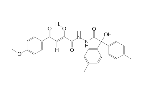 (2Z)-2-hydroxy-N'-{hydroxy[bis(4-methylphenyl)]acetyl}-4-(4-methoxyphenyl)-4-oxo-2-butenohydrazide