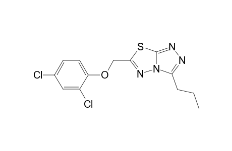 2,4-Dichlorophenyl (3-propyl[1,2,4]triazolo[3,4-b][1,3,4]thiadiazol-6-yl)methyl ether