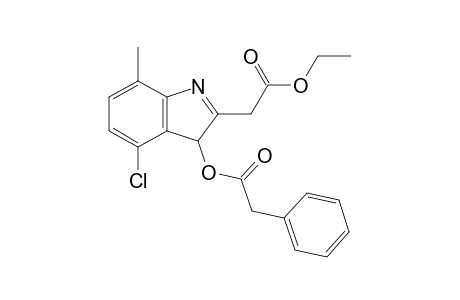3-Benzyloxycarbonyl-4-chloro-7-methyl-2-ethoxycarbonylmethyl-3H-indole