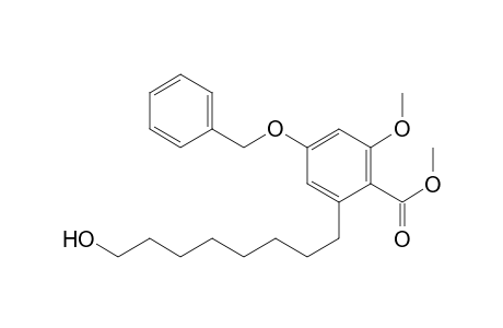 Benzoic acid, 2-(8-hydroxyoctyl)-6-methoxy-4-(phenylmethoxy)-, methyl ester