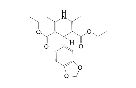 3,5-pyridinedicarboxylic acid, 4-(1,3-benzodioxol-5-yl)-1,4-dihydro-2,6-dimethyl-, diethyl ester