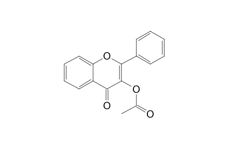 4H-1-Benzopyran-4-one, 3-(acetyloxy)-2-phenyl-