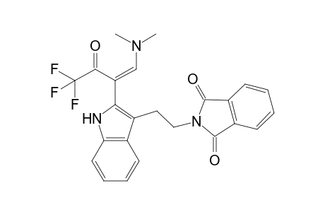 2-[2'-{2"-[1'-(Dimethylamino)methylene-3",3',3'-trifluoro-2''-oxopropyl]-1H-indol-3'-yl}ethyl]-isoindole-1,3-dione