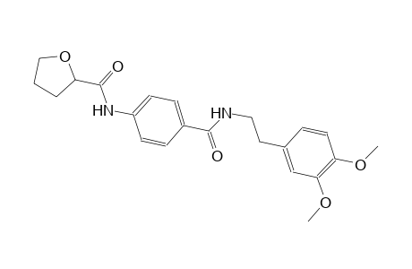 N-[4-({[2-(3,4-dimethoxyphenyl)ethyl]amino}carbonyl)phenyl]tetrahydro-2-furancarboxamide