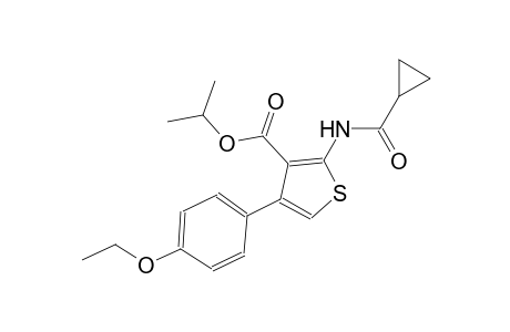 isopropyl 2-[(cyclopropylcarbonyl)amino]-4-(4-ethoxyphenyl)-3-thiophenecarboxylate