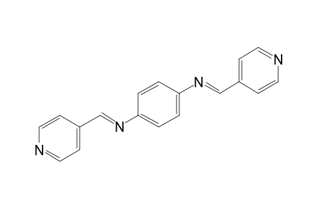 1-N,4-N-bis(Pyridin-4-ylmethylidene)benzene-1,4-diamine