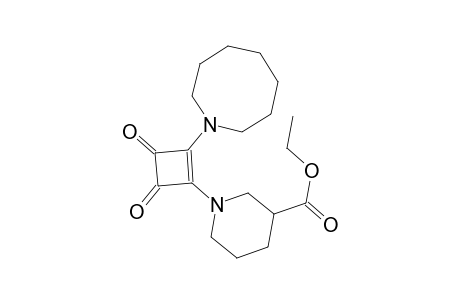 3-piperidinecarboxylic acid, 1-[2-(hexahydro-1(2H)-azocinyl)-3,4-dioxo-1-cyclobuten-1-yl]-, ethyl ester
