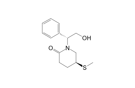 (.alpha.R,5S)-N-(2-Hydroxy-1-phenylethyl)-5-methylthiopiperidin-2-one
