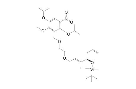 (2E,1R){1-Allyl-4-[2-(2,5-diisopropoxy-6-methoxy-3-nitrobenzyloxy)ethoxy]-2-methylbut-2-enyloxy}-tert-butyldimethylsilane