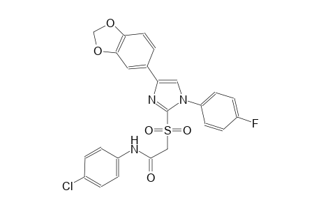 acetamide, 2-[[4-(1,3-benzodioxol-5-yl)-1-(4-fluorophenyl)-1H-imidazol-2-yl]sulfonyl]-N-(4-chlorophenyl)-