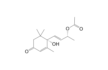 (R*)-4-[(S*,E)-3-Acetoxybut-1-enyl]-4-hydroxy-3,5,5-trimethylcyclohex-2-enone